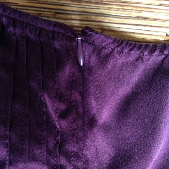 New York Company Cami Burgundy 100% Silk Lace Trim - Picture 7 of 8